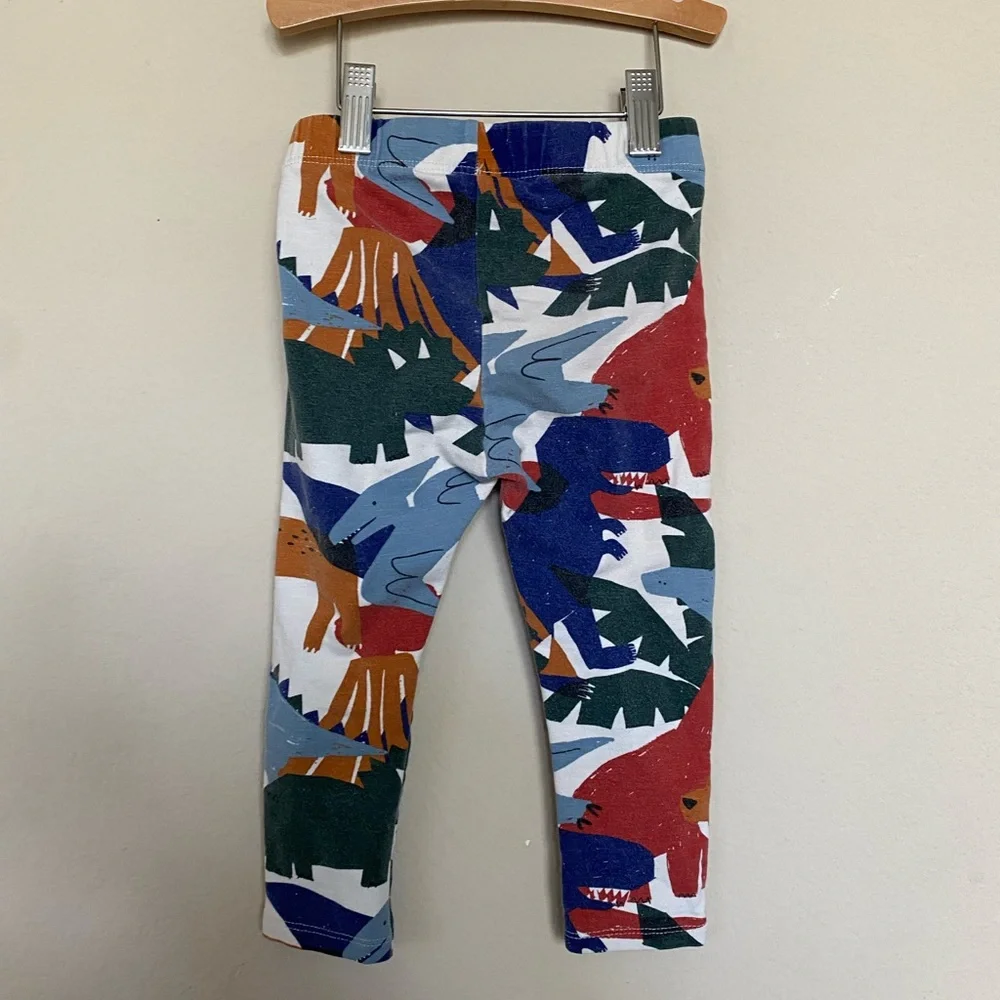 Zara 2-3T Animal Dinosaur multi color print legging - Picture 5 of 5